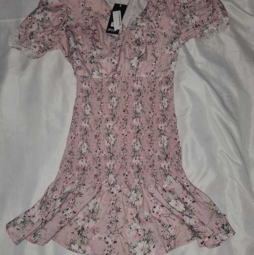 Nasty Gal Shirred dress